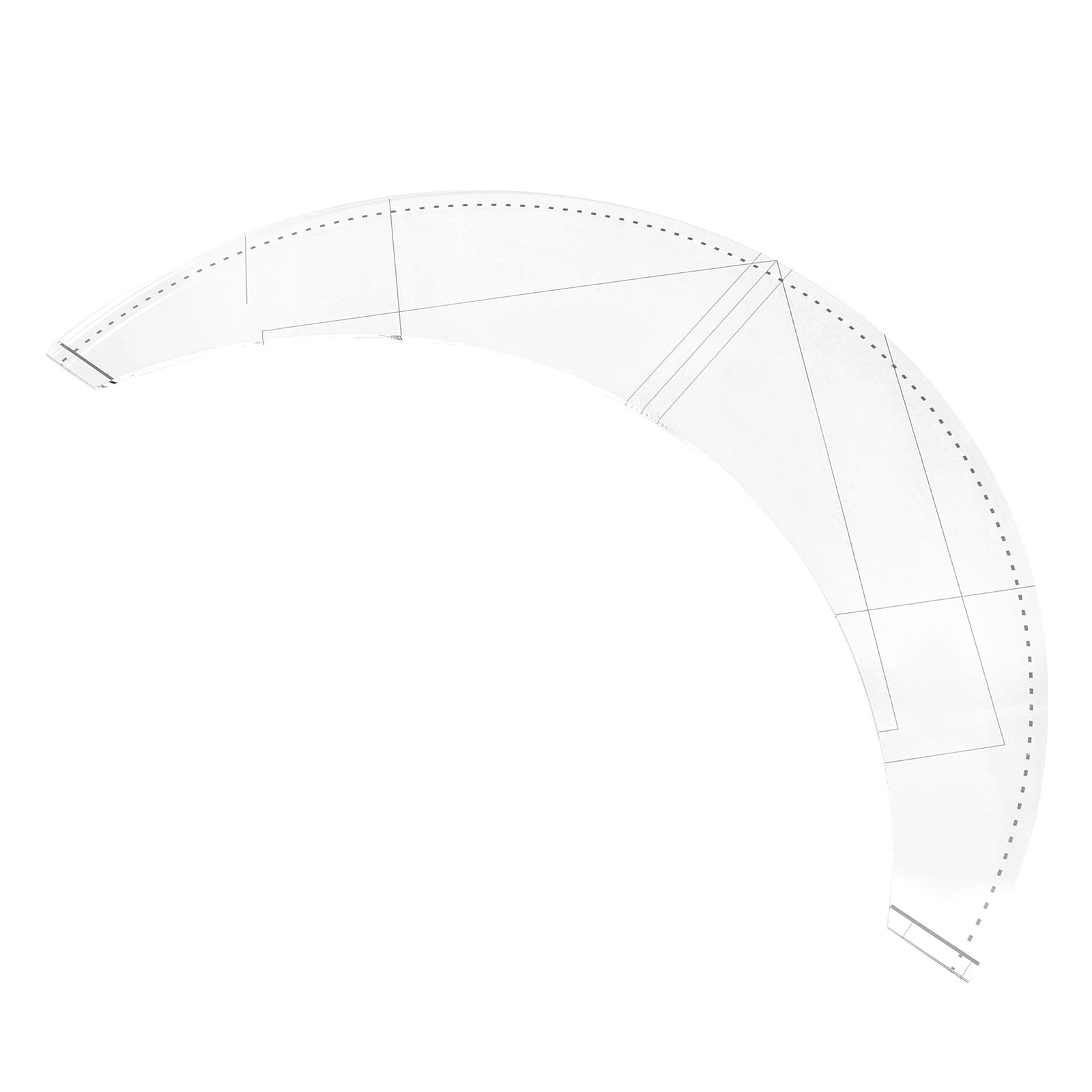 Sewing Gauge Ruler - ไม้บรรทัดอะคริลิกอเนกประสงค์สำหรับงานควิลท์และเย็บผ้า DIY ผิวเรียบเนียน ปลอดภัย น้ำหนักเบา