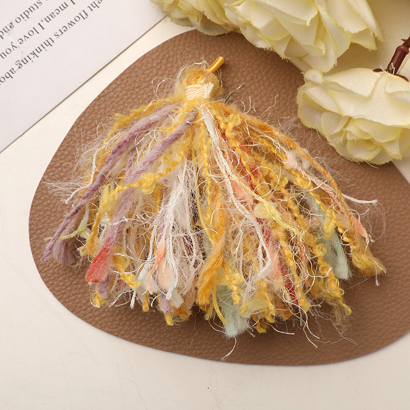 Sewing Thread In Textile - พู่ไหมพรมฝ้ายแบบชิ้นเดียว ทำมือ สำหรับทำที่คั่นหนังสือ ตกแต่งงานแต่งงาน งานฝีมือ DIY