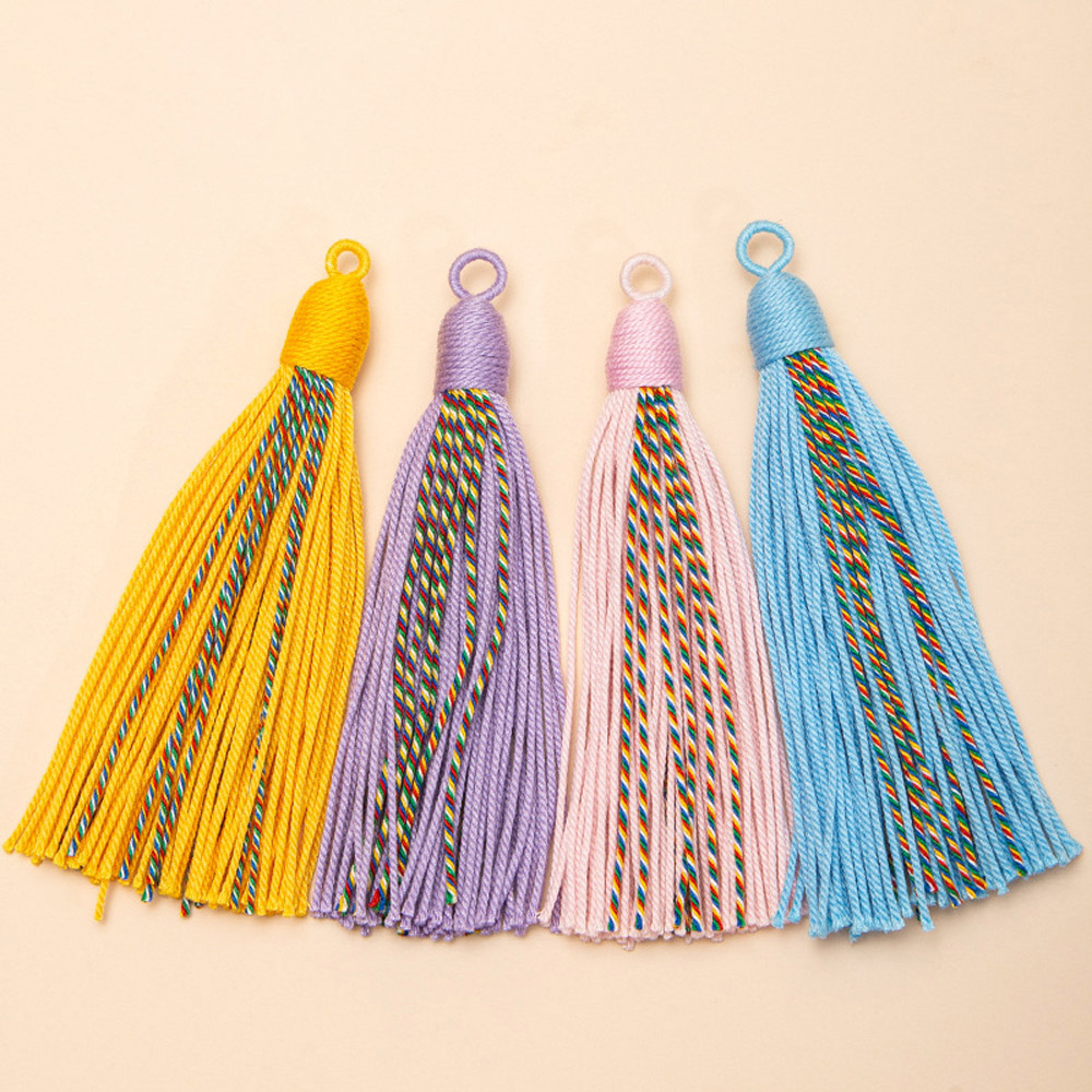 พู่ไหมพรมฝ้ายขนาด 11 ซม. 4 ชิ้ - Sewing Thread In Textile บทวิจารณ์และราคา