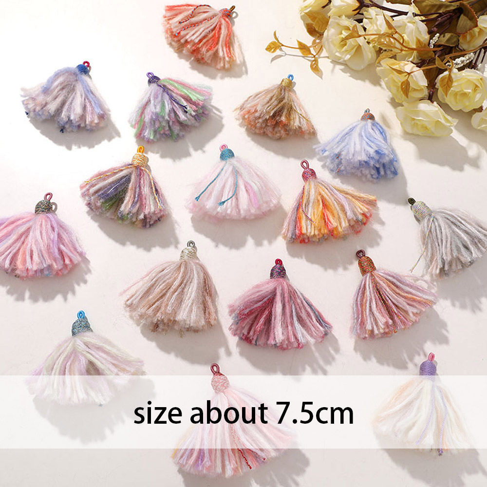 พู่ไหมพรมฝ้ายหลากสีสัน ทำมือ ใ - Sewing Thread In Textile บทวิจารณ์และราคา