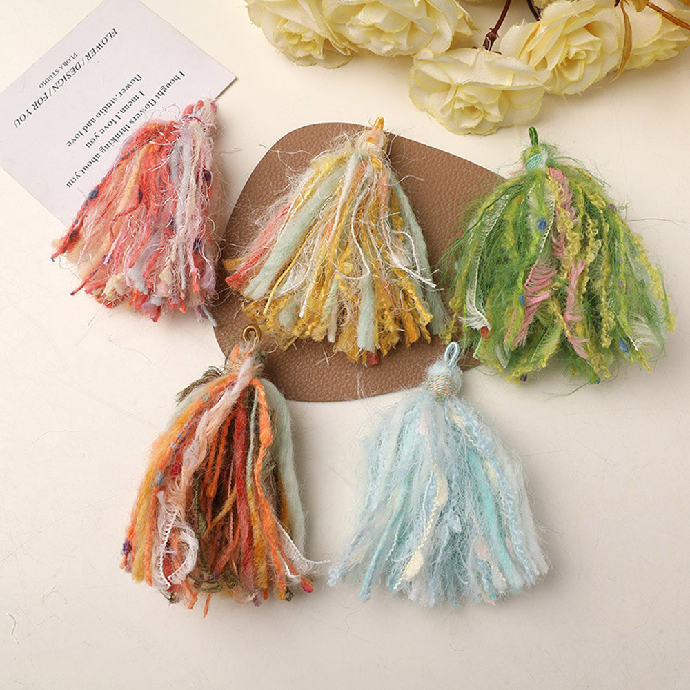 พู่ไหมพรมฝ้ายแบบชิ้นเดียว ทำมื - Sewing Thread In Textile บทวิจารณ์และราคา